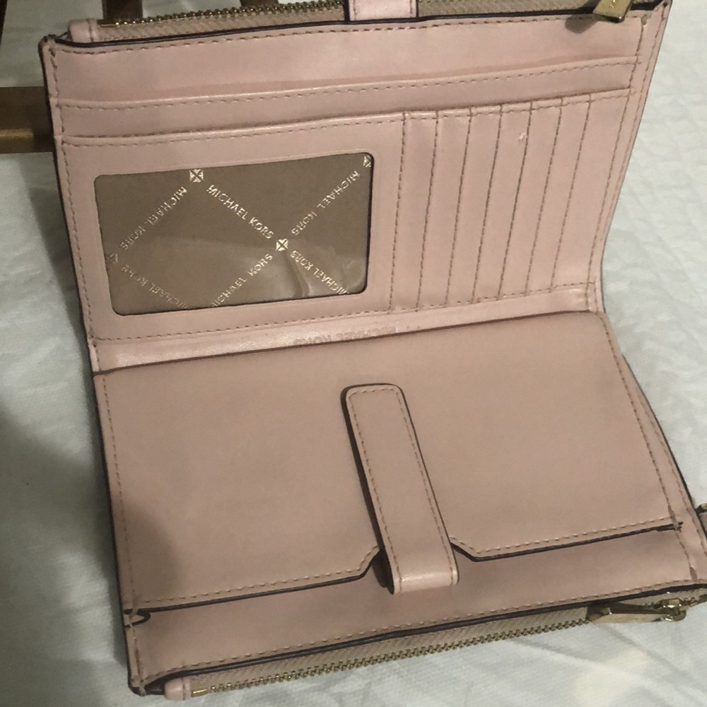 Michael Kors Brown Double Zip Wallet - Picture 7 of 8